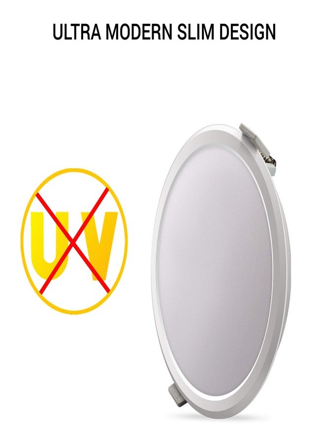 سيسكا SYSKA Rdl LED Slim Downlight (ضوء نهاري بارد، بولي كربونات) (أصفر، SSK-RDL-R-12W، 2، SSK-RDL-R-12W-3000K) - Image 5